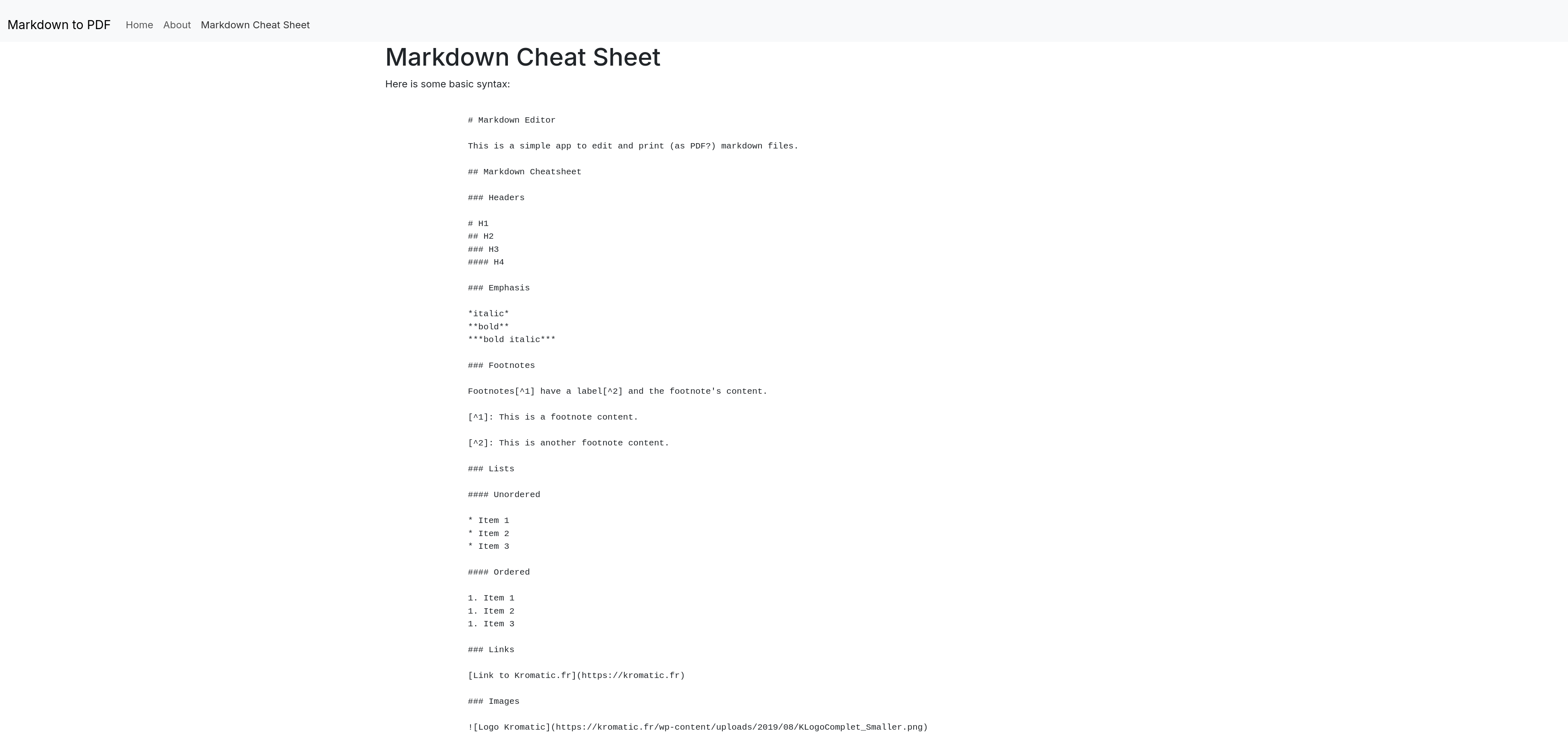 Markdown to PDF screenshot 2